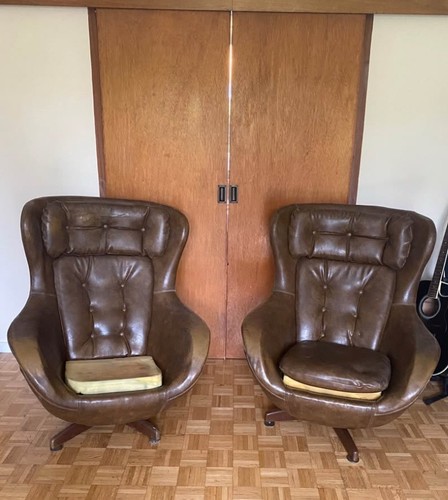 Vinyl statesman egg chair - 2,